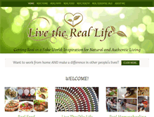 Tablet Screenshot of livethereallife.com